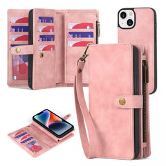 Zipper Wallet Magnetic Detachable Leather Phone Case, For iPhone 14, For iPhone 14 Pro, For iPhone 14 Plus, For iPhone 14 Pro Max, For iPhone 13, For iPhone 13 Pro, For iPhone 13 Pro Max, For iPhone 12 / 12 Pro, For iPhone 12 Pro Max, For iPhone 11