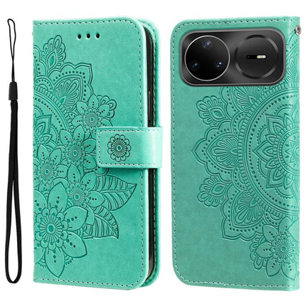 Seven-petal Flowers Embossing Leather Phone Case, For Huawei Enjoy 90 Pro Max 5G, For Huawei Enjoy 90 / Enjoy 90 Plus 5G, For Huawei Enjoy 80 Plus, For Huawei nova 15 Pro / nova 15 Ultra