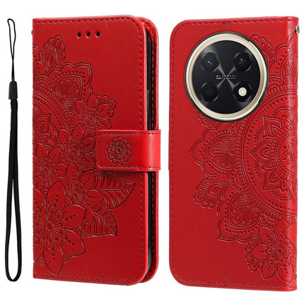 Seven-petal Flowers Embossing Leather Phone Case, For Huawei Enjoy 90 Pro Max 5G, For Huawei Enjoy 90 / Enjoy 90 Plus 5G, For Huawei Enjoy 80 Plus, For Huawei nova 15 Pro / nova 15 Ultra