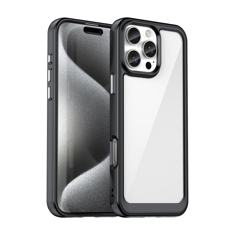 Colorful Series Acrylic + TPU Phone Case, For iPhone 16 Pro Max, For iPhone 16 Pro, For iPhone 16 Plus, For iPhone 16