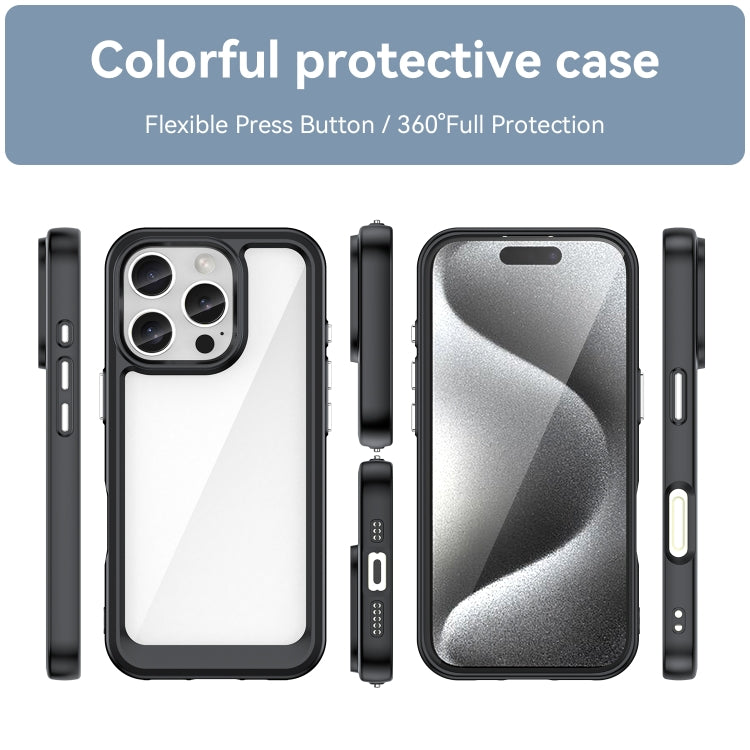 Colorful Series Acrylic + TPU Phone Case, For iPhone 16 Pro, For iPhone 16 Plus, For iPhone SE 2024, For iPhone 15 Pro, For iPhone 15 Plus