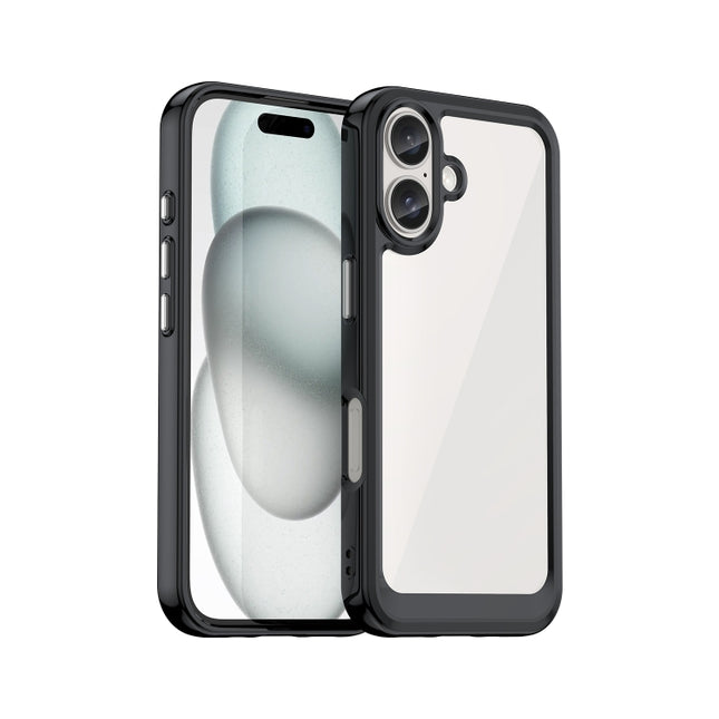 Colorful Series Acrylic + TPU Phone Case, For iPhone 16, For iPhone 15 Pro Max, For iPhone 15 Pro, For iPhone 15 Plus