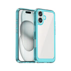 For iPhone 16 / Transparent Blue