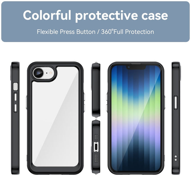 Colorful Series Acrylic + TPU Phone Case, For iPhone 17e / 16e, For iPhone 16 Pro Max, For iPhone 16 Pro, For iPhone 16 Plus