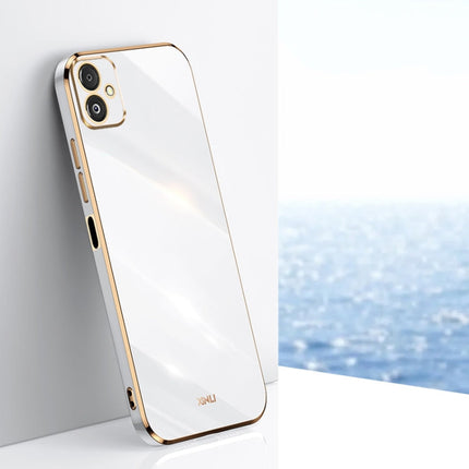 XINLI Straight Edge 6D Electroplate TPU Phone Case, For Samsung Galaxy F14 5G, For Samsung Galaxy M14 5G, For Samsung Galaxy A04e 4G