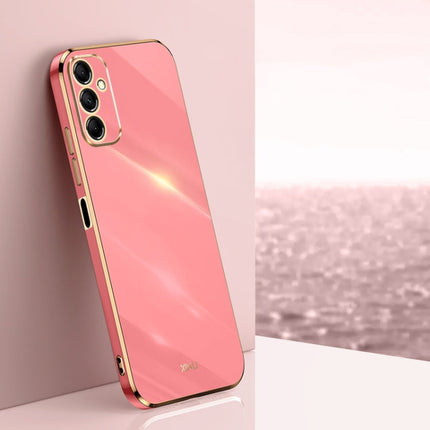 XINLI Straight Edge 6D Electroplate TPU Phone Case, For Samsung Galaxy F14 5G, For Samsung Galaxy M14 5G, For Samsung Galaxy A04e 4G