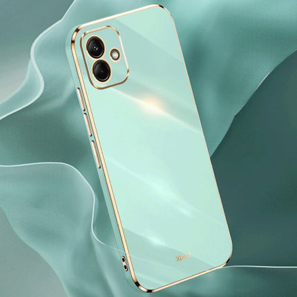 XINLI Straight Edge 6D Electroplate TPU Phone Case