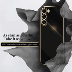 XINLI Straight Edge 6D Electroplate TPU Phone Case, For Samsung Galaxy S24+ 5G, For Samsung Galaxy S24 5G, For Samsung Galaxy A15