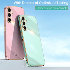 XINLI Straight Edge 6D Electroplate TPU Phone Case