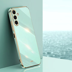 XINLI Straight Edge 6D Electroplate TPU Phone Case