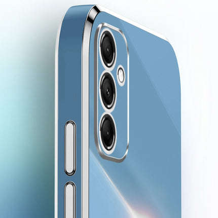 XINLI Straight Edge 6D Electroplate TPU Phone Case with Ring Holder