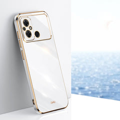 XINLI Straight Edge 6D Electroplate TPU Phone Case