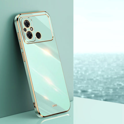 XINLI Straight Edge 6D Electroplate TPU Phone Case, For Xiaomi Poco C55 4G, For Xiaomi Redmi Note 12 5G Global