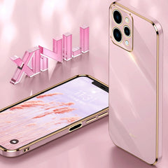 XINLI Straight Edge 6D Electroplate TPU Phone Case