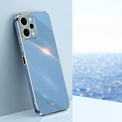 XINLI Straight Edge 6D Electroplate TPU Phone Case, For Xiaomi Redmi Note 12R, For Xiaomi Redmi K70, For Xiaomi Redmi 12 4G
