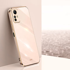 XINLI Straight Edge 6D Electroplate TPU Phone Case, For Xiaomi Redmi Note 12S 4G, For Xiaomi Redmi Note 12 Pro 4G, For Xiaomi Redmi Note 12 Turbo
