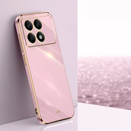 XINLI Straight Edge 6D Electroplate TPU Phone Case, For Xiaomi Redmi K70, For Xiaomi Redmi 12 4G, For Xiaomi Redmi Note 12S 4G