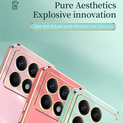XINLI Straight Edge 6D Electroplate TPU Phone Case
