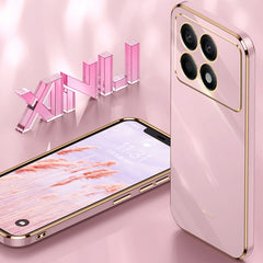 XINLI Straight Edge 6D Electroplate TPU Phone Case