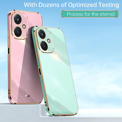 XINLI Straight Edge 6D Electroplate TPU Phone Case, For Xiaomi Redmi 13C 5G, For Xiaomi Redmi K70E, For Xiaomi 14 Pro