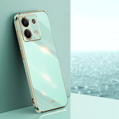 XINLI Straight Edge 6D Electroplate TPU Phone Case, For Redmi 14 4G, For Xiaomi Redmi Note 13 Pro 4G, For Xiaomi Redmi Note 13 4G