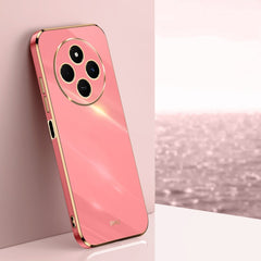 XINLI Straight Edge 6D Electroplate TPU Phone Case, For Redmi 14 4G, For Xiaomi Redmi Note 13 Pro 4G, For Xiaomi Redmi Note 13 4G