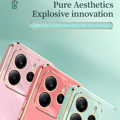 XINLI Straight Edge 6D Electroplate TPU Phone Case