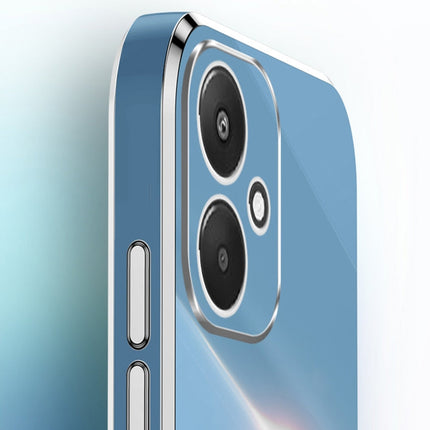 XINLI Straight Edge 6D Electroplate TPU Phone Case with Ring Holder