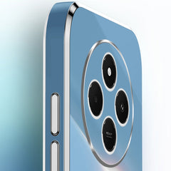 XINLI Straight Edge 6D Electroplate TPU Phone Case with Ring Holder