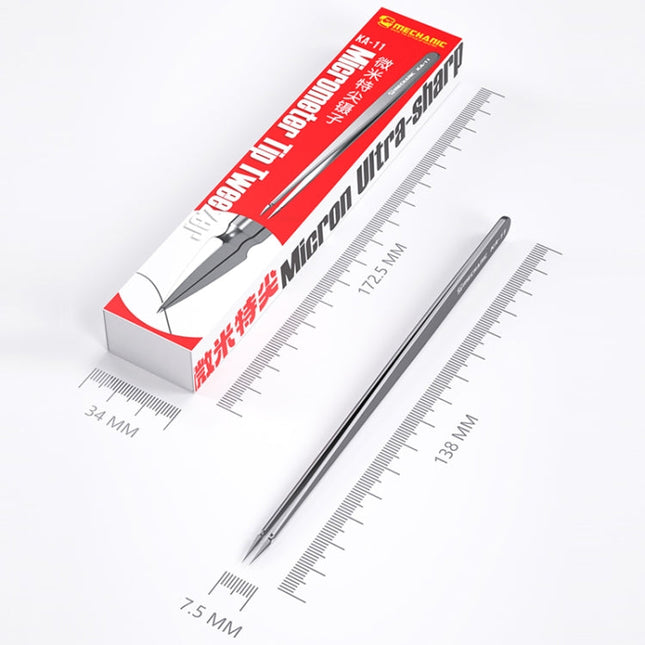 Mechanic KA-11 Non-magnetic Micrometer Pointed Tweezers