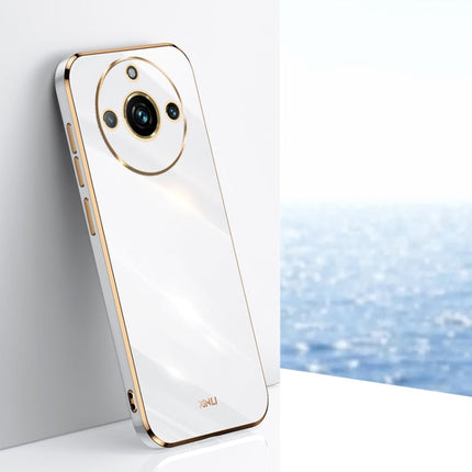 XINLI Straight 6D Plating Gold Edge TPU Phone Case, For Realme 11 5G, For Realme C53 2023, For Realme 11 Pro+ 5G