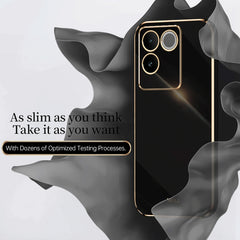 XINLI Straight Edge 6D Electroplate TPU Phone Case