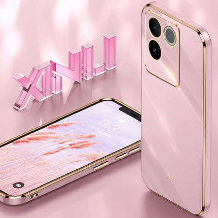 XINLI Straight Edge 6D Electroplate TPU Phone Case