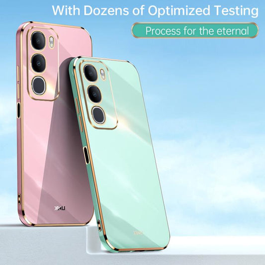 XINLI Straight Edge 6D Electroplate TPU Phone Case