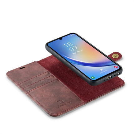 DG.MING Crazy Horse Texture Detachable Magnetic Leather Case