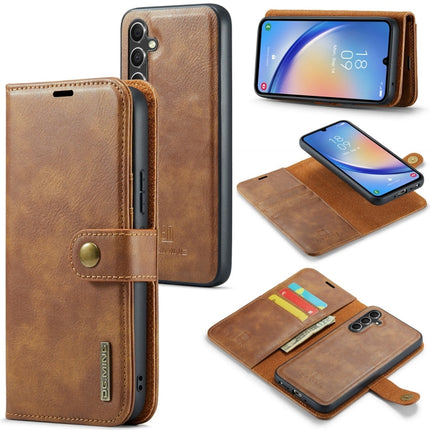 DG.MING Crazy Horse Texture Detachable Magnetic Leather Case