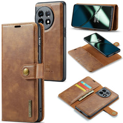 DG.MING Crazy Horse Texture Detachable Magnetic Leather Case, For OnePlus 12, For OnePlus 11