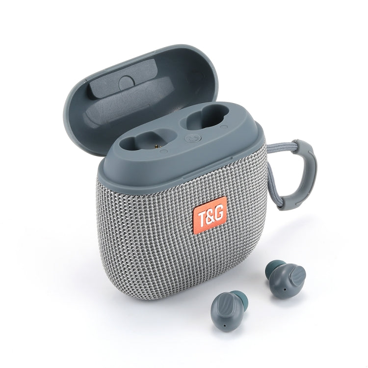 T&G TG809 2 in 1 Portable Outdoor Wireless Speaker & Mini TWS Bluetooth Earbuds, TG809