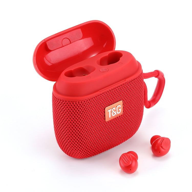 T&G TG809 2 in 1 Portable Outdoor Wireless Speaker & Mini TWS Bluetooth Earbuds, TG809