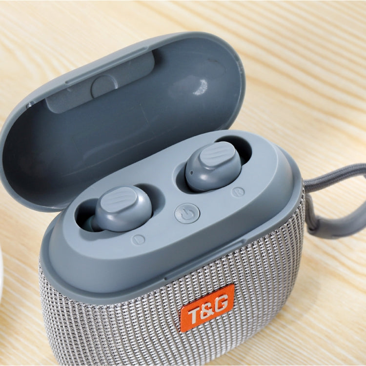 T&G TG809 2 in 1 Portable Outdoor Wireless Speaker & Mini TWS Bluetooth Earbuds, TG809