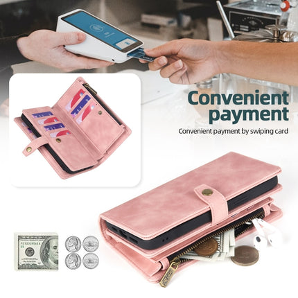 Zipper Wallet Magnetic Detachable Leather Phone Case, For Samsung Galaxy S23 5G, For Samsung Galaxy S23+ 5G, For Samsung Galaxy S23 Ultra 5G, For Samsung Galaxy S22 5G, For Samsung Galaxy S22+ 5G, For Samsung Galaxy S22 Ultra 5G, For Samsung Galaxy S21...