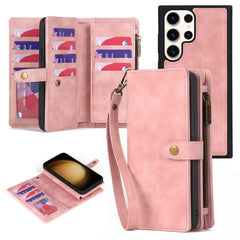 Zipper Wallet Magnetic Detachable Leather Phone Case, For Samsung Galaxy S23 5G, For Samsung Galaxy S23+ 5G, For Samsung Galaxy S23 Ultra 5G, For Samsung Galaxy S22 5G, For Samsung Galaxy S22+ 5G, For Samsung Galaxy S22 Ultra 5G, For Samsung Galaxy S21 5G