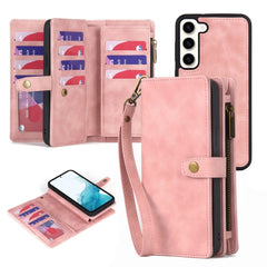 Zipper Wallet Magnetic Detachable Leather Phone Case, For Samsung Galaxy S23 5G, For Samsung Galaxy S23+ 5G, For Samsung Galaxy S23 Ultra 5G, For Samsung Galaxy S22 5G, For Samsung Galaxy S22+ 5G, For Samsung Galaxy S22 Ultra 5G, For Samsung Galaxy S21 5G