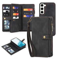 Zipper Wallet Magnetic Detachable Leather Phone Case, For Samsung Galaxy S23 5G, For Samsung Galaxy S23+ 5G, For Samsung Galaxy S23 Ultra 5G, For Samsung Galaxy S22 5G, For Samsung Galaxy S22+ 5G, For Samsung Galaxy S22 Ultra 5G, For Samsung Galaxy S21 5G