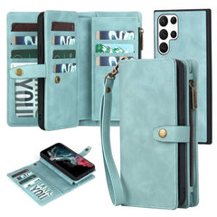 Zipper Wallet Magnetic Detachable Leather Phone Case, For Samsung Galaxy S23 5G, For Samsung Galaxy S23+ 5G, For Samsung Galaxy S23 Ultra 5G, For Samsung Galaxy S22 5G, For Samsung Galaxy S22+ 5G, For Samsung Galaxy S22 Ultra 5G, For Samsung Galaxy S21 5G