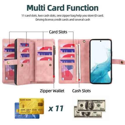 Zipper Wallet Magnetic Detachable Leather Phone Case, For Samsung Galaxy S21 FE 5G, For Samsung Galaxy S20 FE, For Samsung Galaxy S20+, For Samsung Galaxy S10, For Samsung Galaxy S10+, For Samsung Galaxy A12 5G, For Samsung Galaxy A13 5G               ...