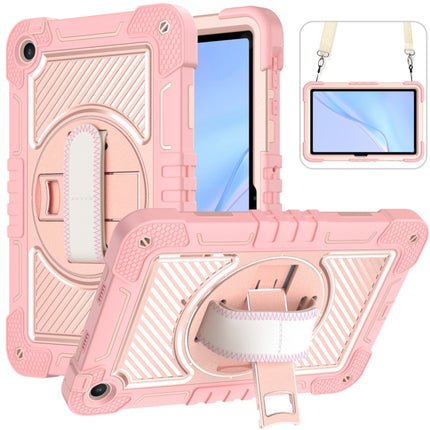 360 Degree Rotation PC Contrast Silicone Tablet Case, For Huawei MatePad SE 11, For Huawei MatePad 11.5 2023, For Huawei MatePad 11 2023, For Huawei MatePad SE 10.4