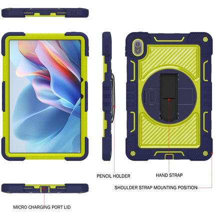 360 Degree Rotation PC Contrast Silicone Tablet Case, For Huawei MatePad SE 11, For Huawei MatePad 11.5 2023, For Huawei MatePad 11 2023, For Huawei MatePad SE 10.4