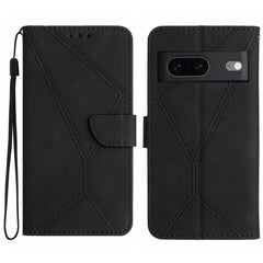 Stitching Embossed Leather Phone Case, For Google Pixel 7, For Google Pixel 7 Pro, For Google Pixel 7a, For Google Pixel 6, For Google Pixel 6 Pro