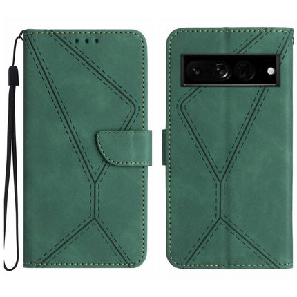 Stitching Embossed Leather Phone Case, For Google Pixel 7, For Google Pixel 7 Pro, For Google Pixel 7a, For Google Pixel 6